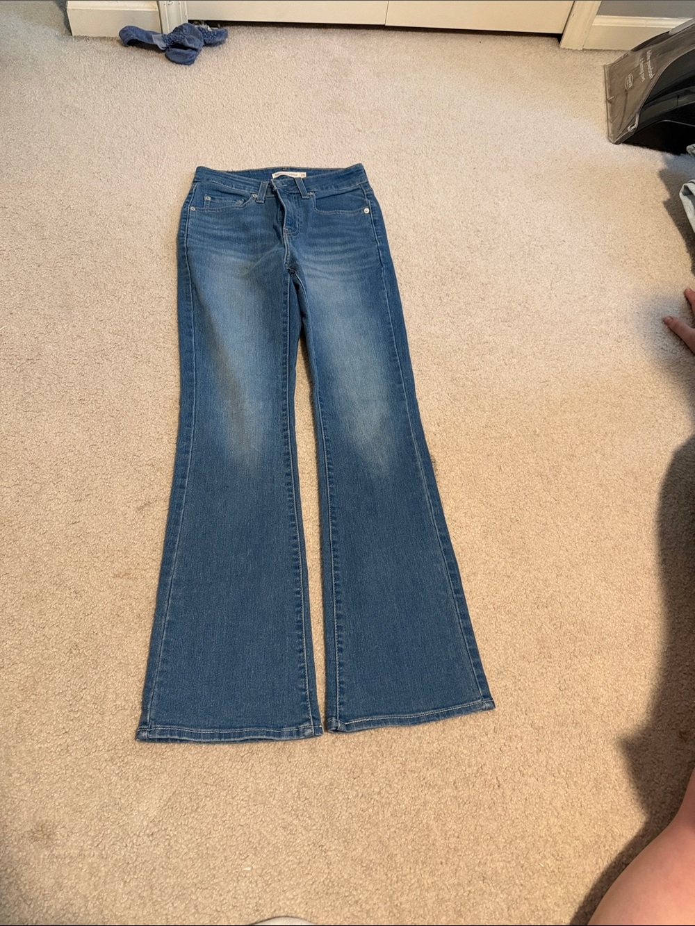 Levi's Medium Blue Flare Jeans - Classic Wide Leg